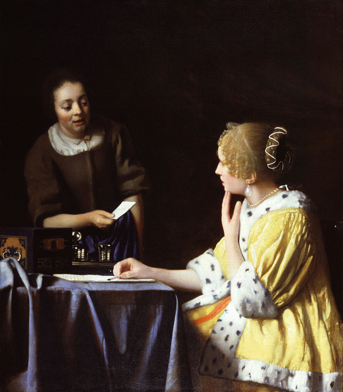 Vermeer Lady and servant