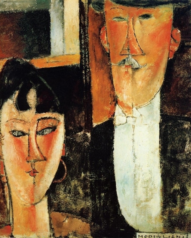 Modigliani Bride and groom