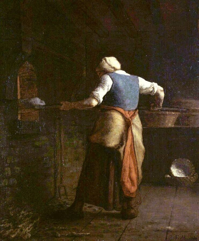 Millet Bread baking woman