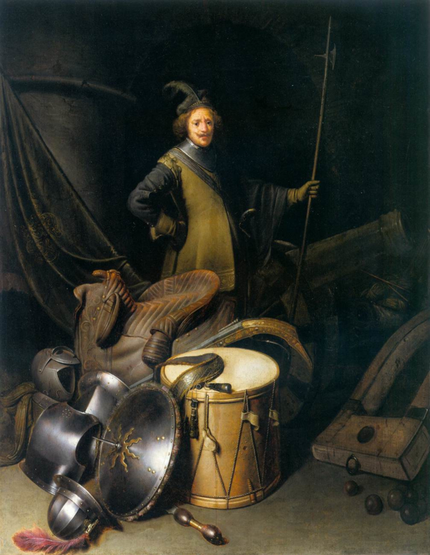 Dou Portrait of an officer of the Leiden militia guild
