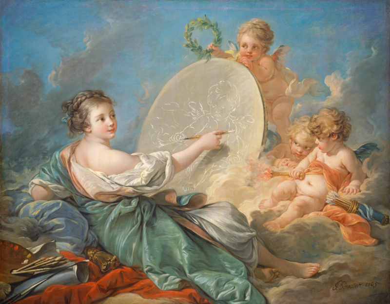 Boucher Allegory of painting