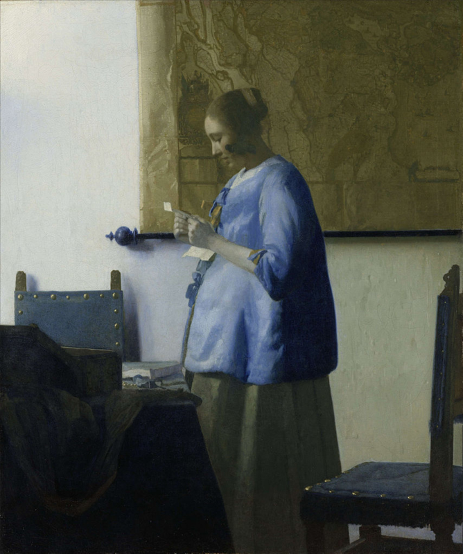 Vermeer Letter-reading woman in blue