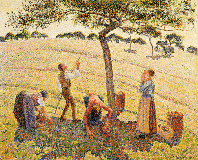 Pissarro Apple picking in Eragny sur Epte