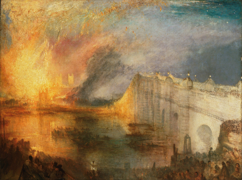 Turner The fire at Parliament House 2