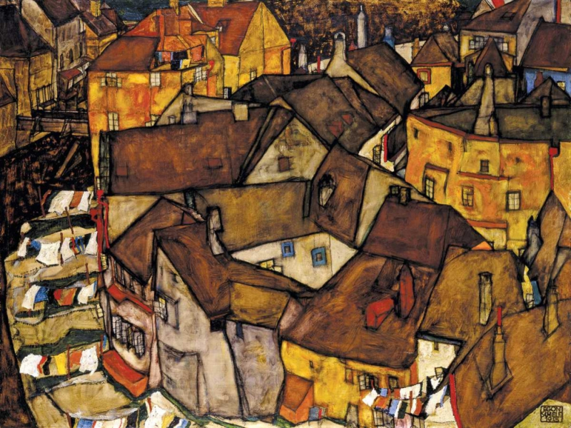Schiele Krumau (the small town V)