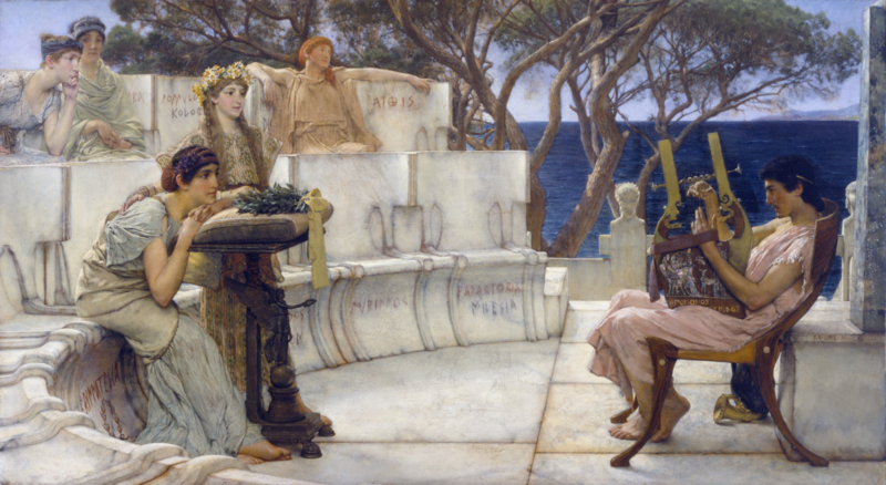 Alma-Tadema Sappho and Alcaeus