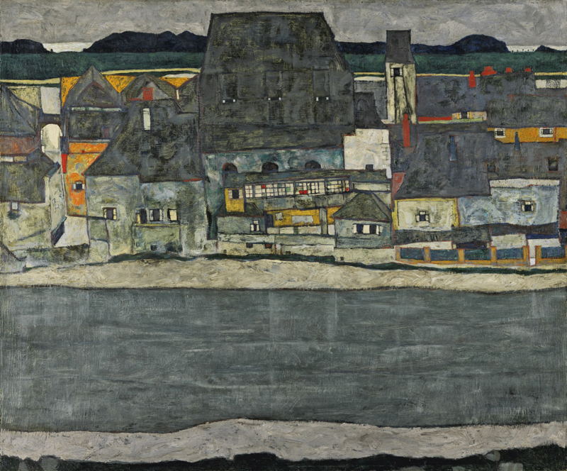 Schiele Houses by the river