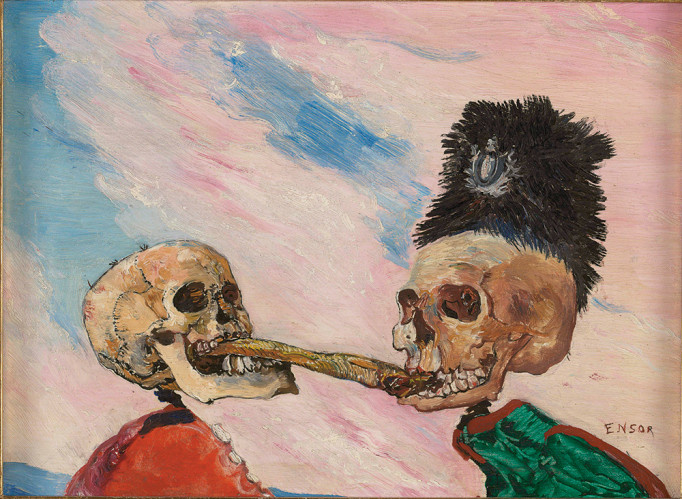 Ensor Skeletons jawing over a buckling
