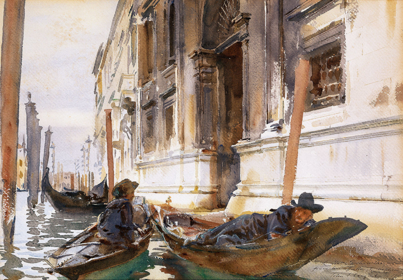 Sargent The siesta of the gondoliers