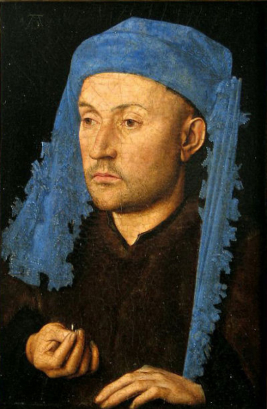 Van Eyck Man with blue capron