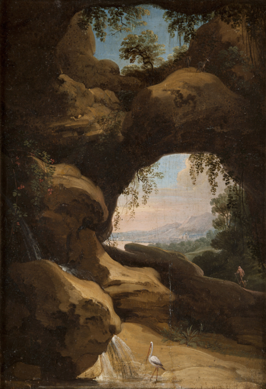 Asselijn Landscape with view through the cave
