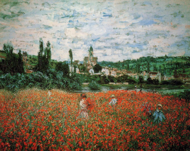 Monet Poppies at Vetheuil