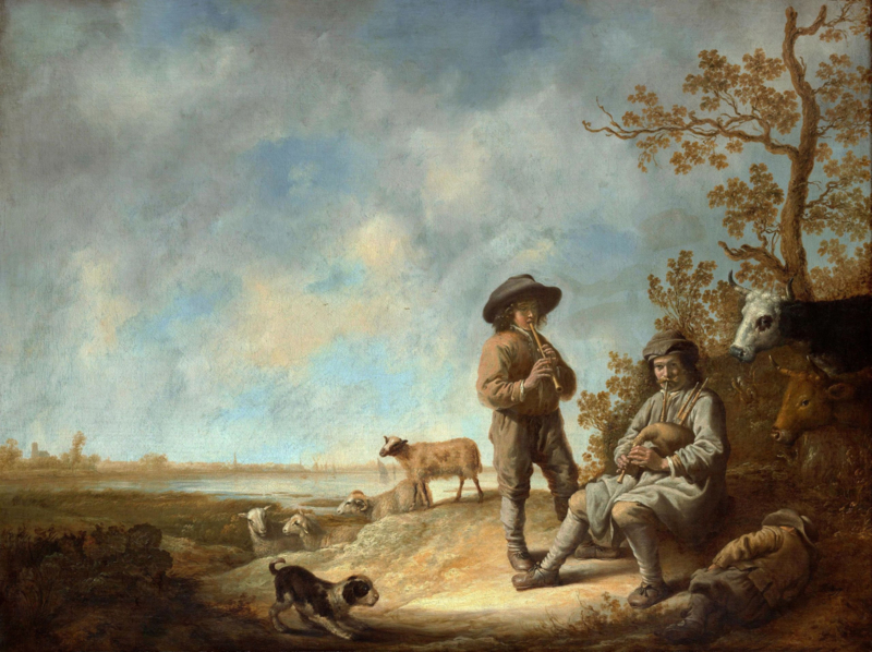 Cuyp Music-making shepherds