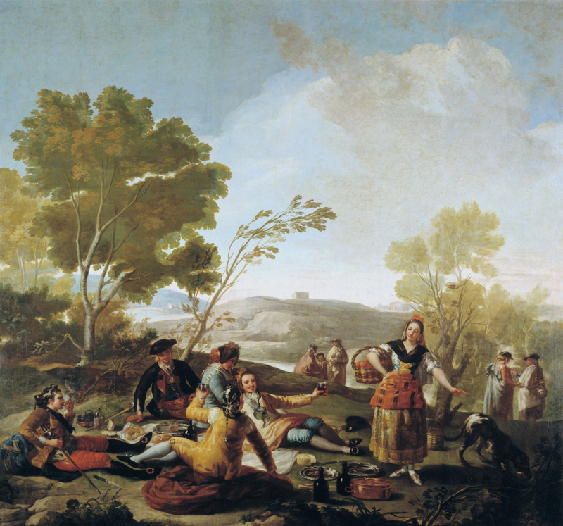 Goya Picnic on the banks of the Manzanares River