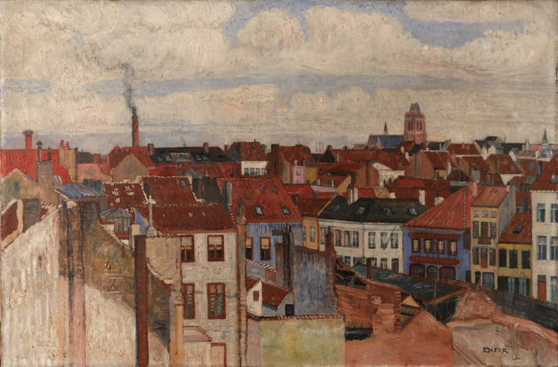 Ensor The roofs of Ostend
