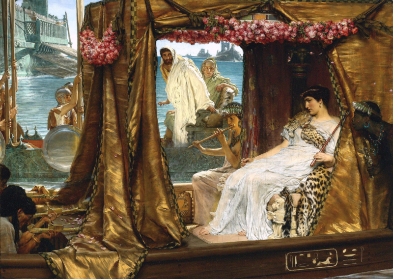 Alma-Tadema The meeting of Cleopatra and Antony