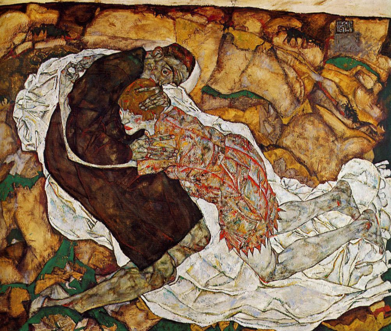 Schiele Death and the girl
