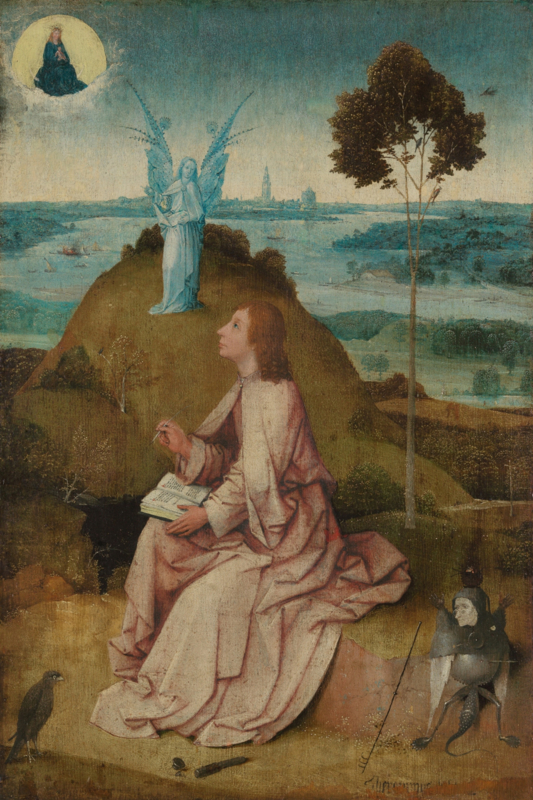 Bosch John the evangelist on Patmos