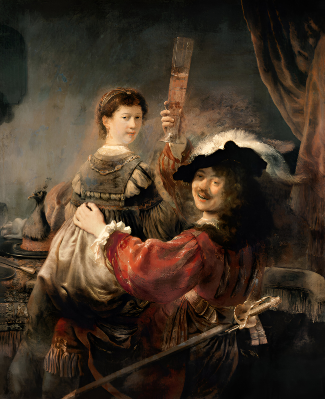Rembrandt Self-portrait with Saskia