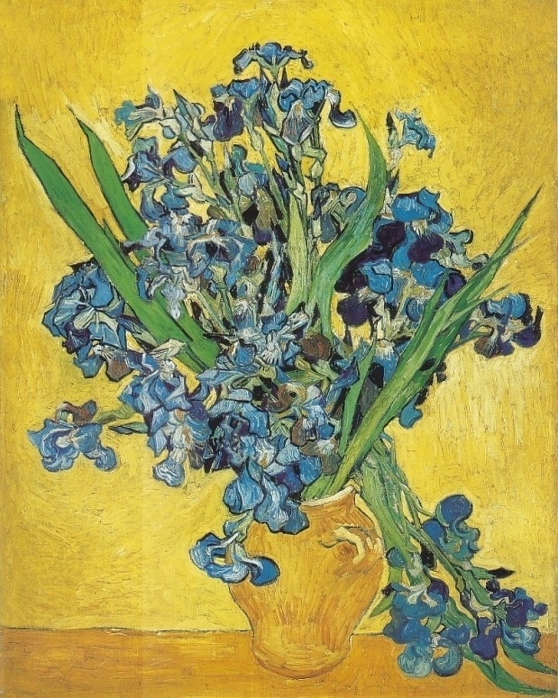 Van Gogh Irises in a vase