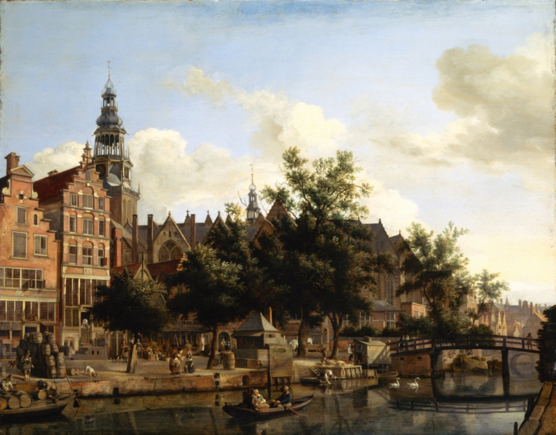Van der Heyden The Oudezijds Voorburgwal with the Old Church