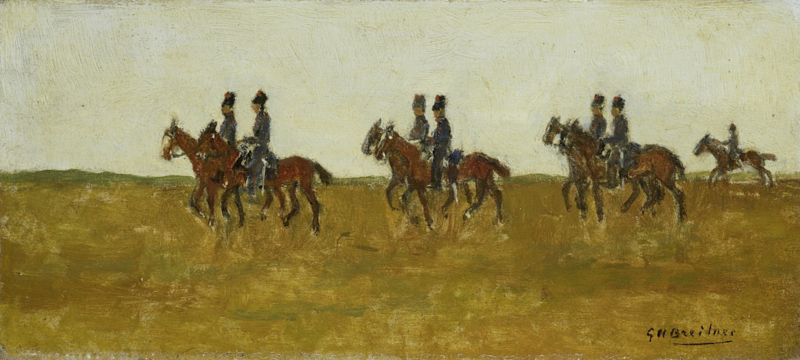Breitner Hussars in the open field