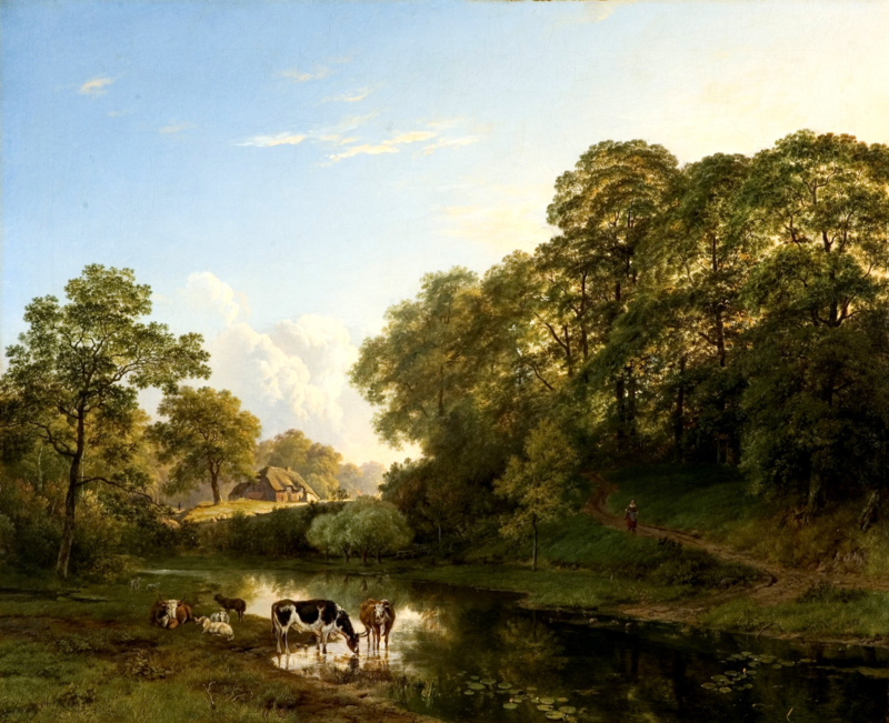 B.C. Koekkoek View of Beek with the chestnut forest