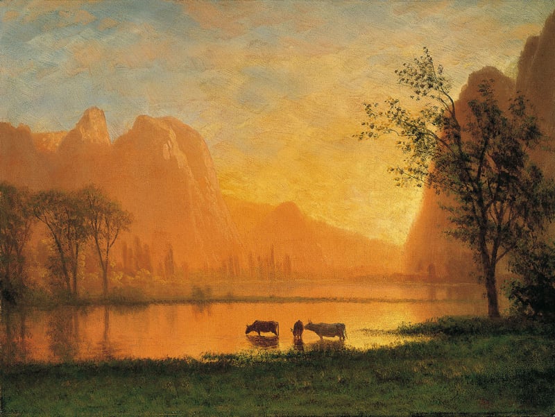 Bierstadt Sunset in Yosemite