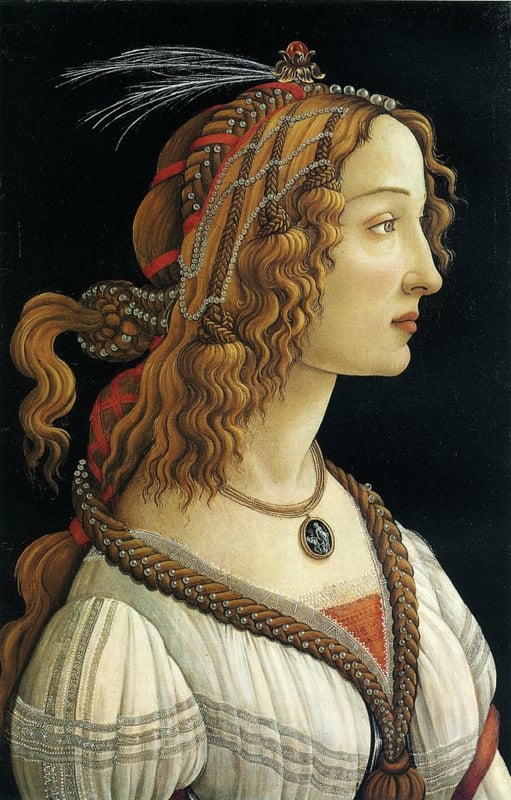 Botticelli Portrait of a young woman