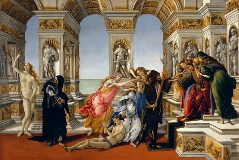 Botticelli The slander of Apelles