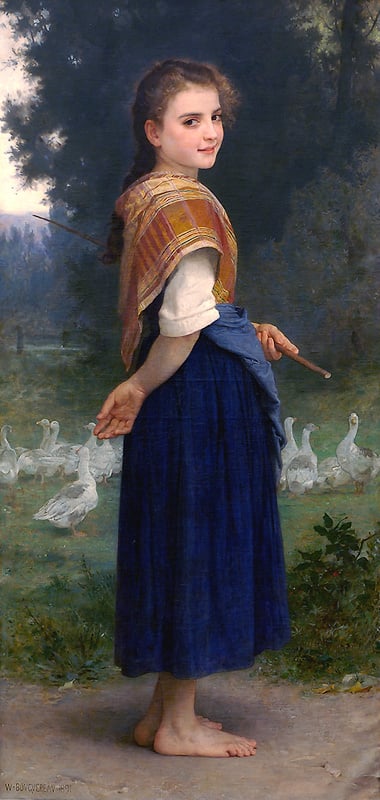 Bouguereau The goose girl
