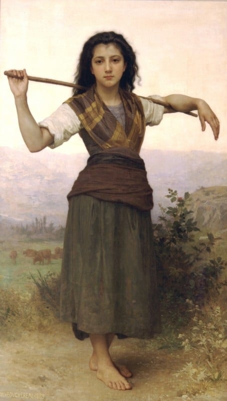 Bouguereau The shepherdess