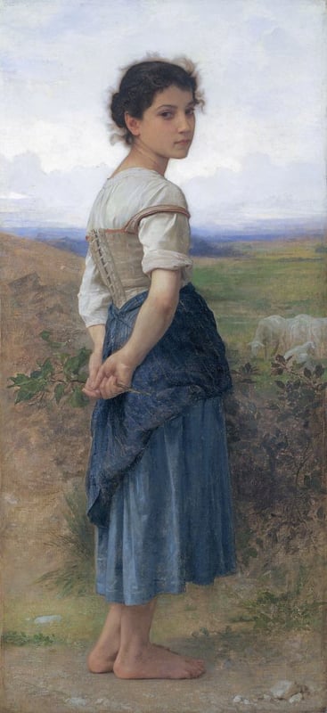 Bouguereau The young shepherdess
