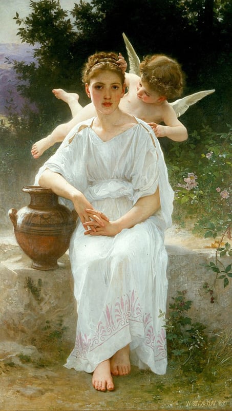 Bouguereau Whispers of love