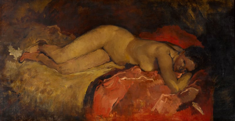 Breitner Reclining nude 2