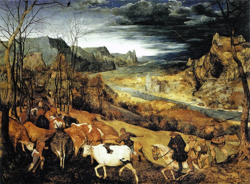Bruegel The return of the shepherds