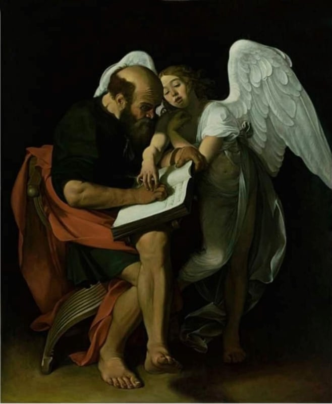 Caravaggio Matthew and the angel 2 (copy)
