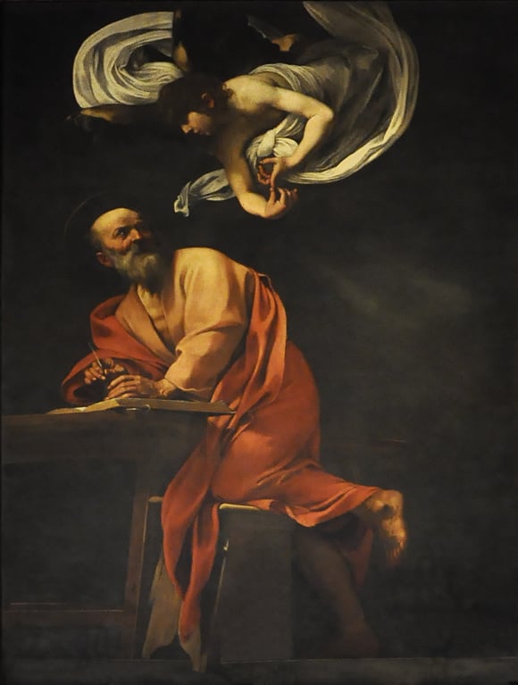 Caravaggio Matthew and the angel