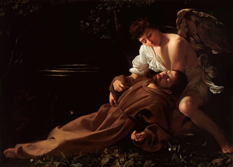 Caravaggio St. Francis in ecstasy
