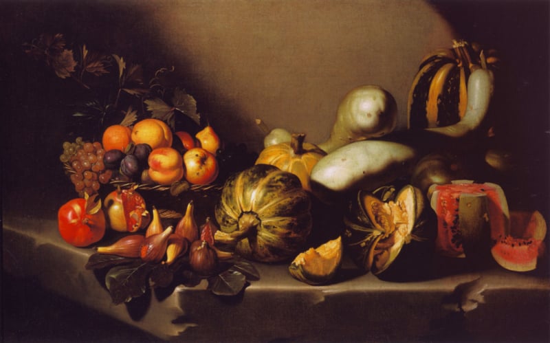 Caravaggio Still life with fruit