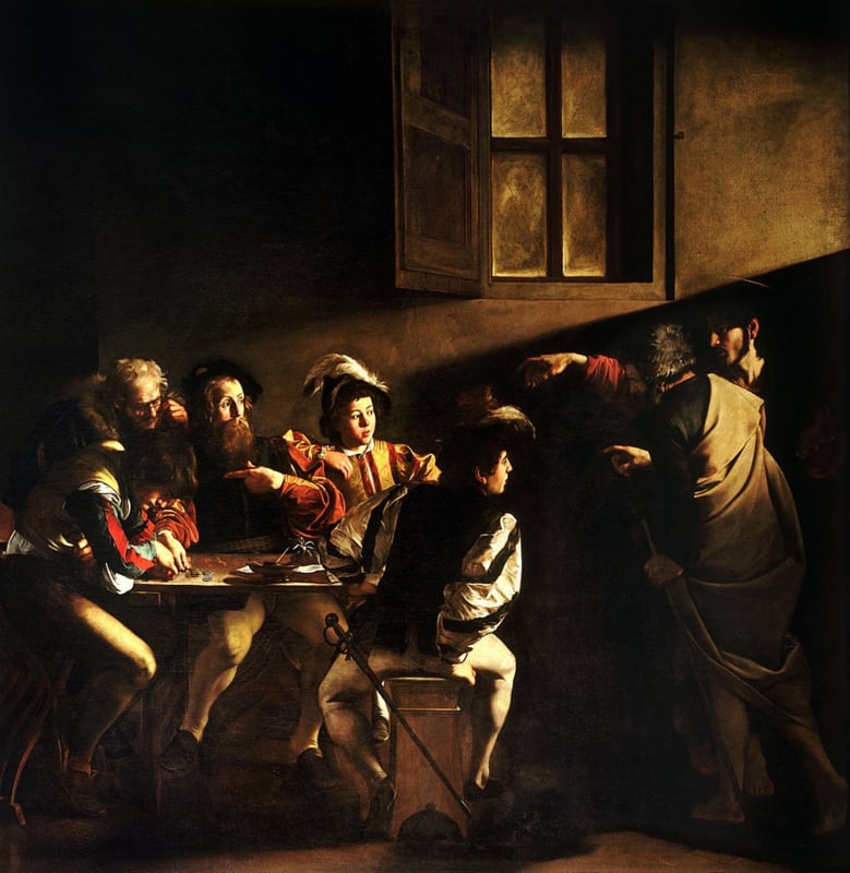 Caravaggio The calling of Matthew