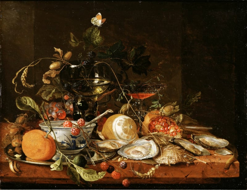 De Heem Still life with wine