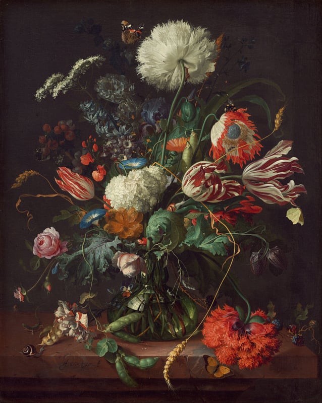 De Heem Vase with flowers 2
