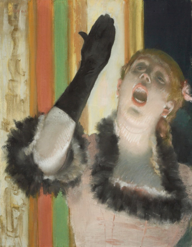 Degas Singer with a glove