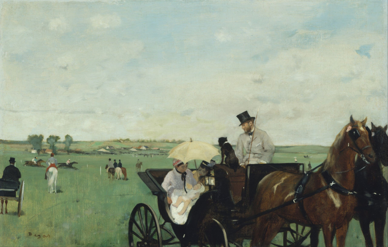 Degas When running in the countryside
