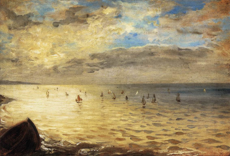 Delacroix The sea from the hills of Dieppe
