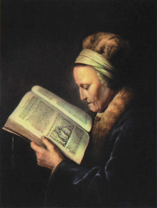 Dou Reading old woman