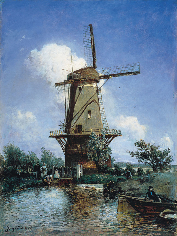 Jongkind Windmill near Delft