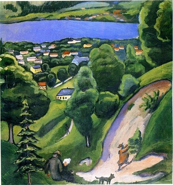 Macke Landscape at Tegernsee