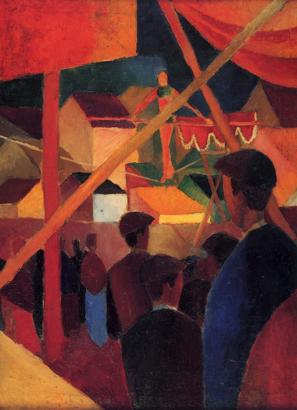 Macke Trapeze worker
